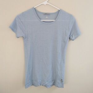 Smartwool Merino Wool Short Sleeve T Shirt Light Blue Women's Size S